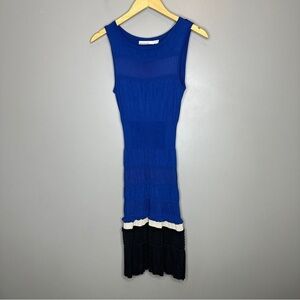 Karen Millen royal blue midi fit & flare dress